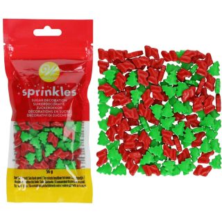 Wilton - Захарни декорации - 3D Коледни елхи и чорапчета - 56 гр