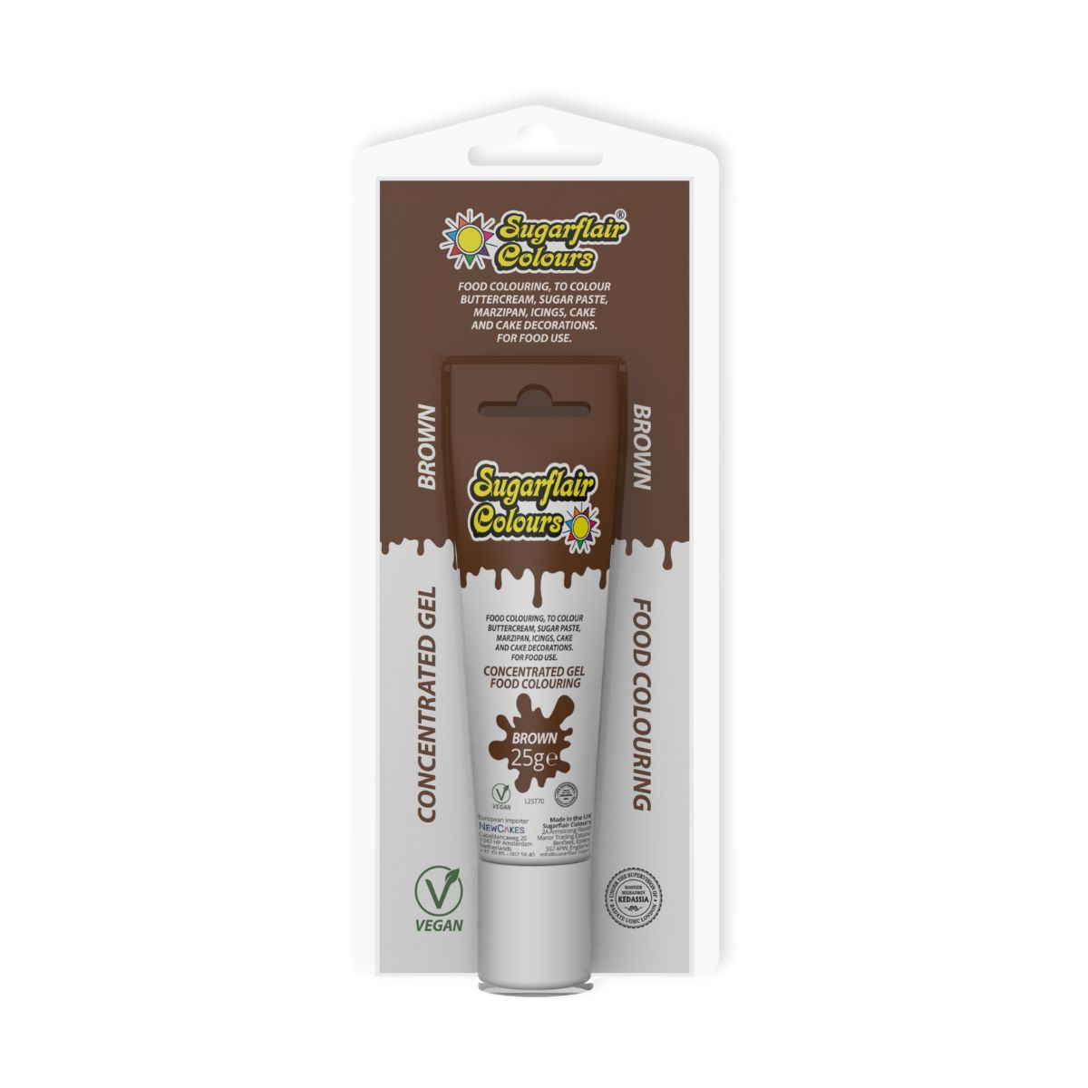 Гел оцветител – Sugarflair Gel – Кафяво – 25 гр