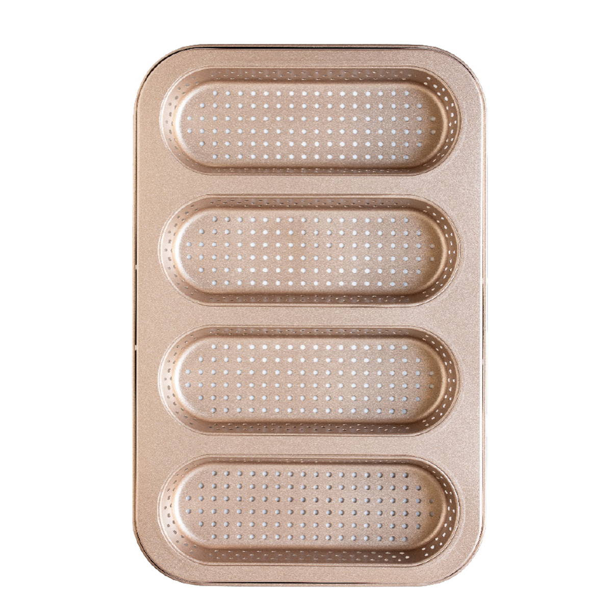 Перфорирана форма за мини багети – Rose Gold Line – 33,6 x 22 x h3 см