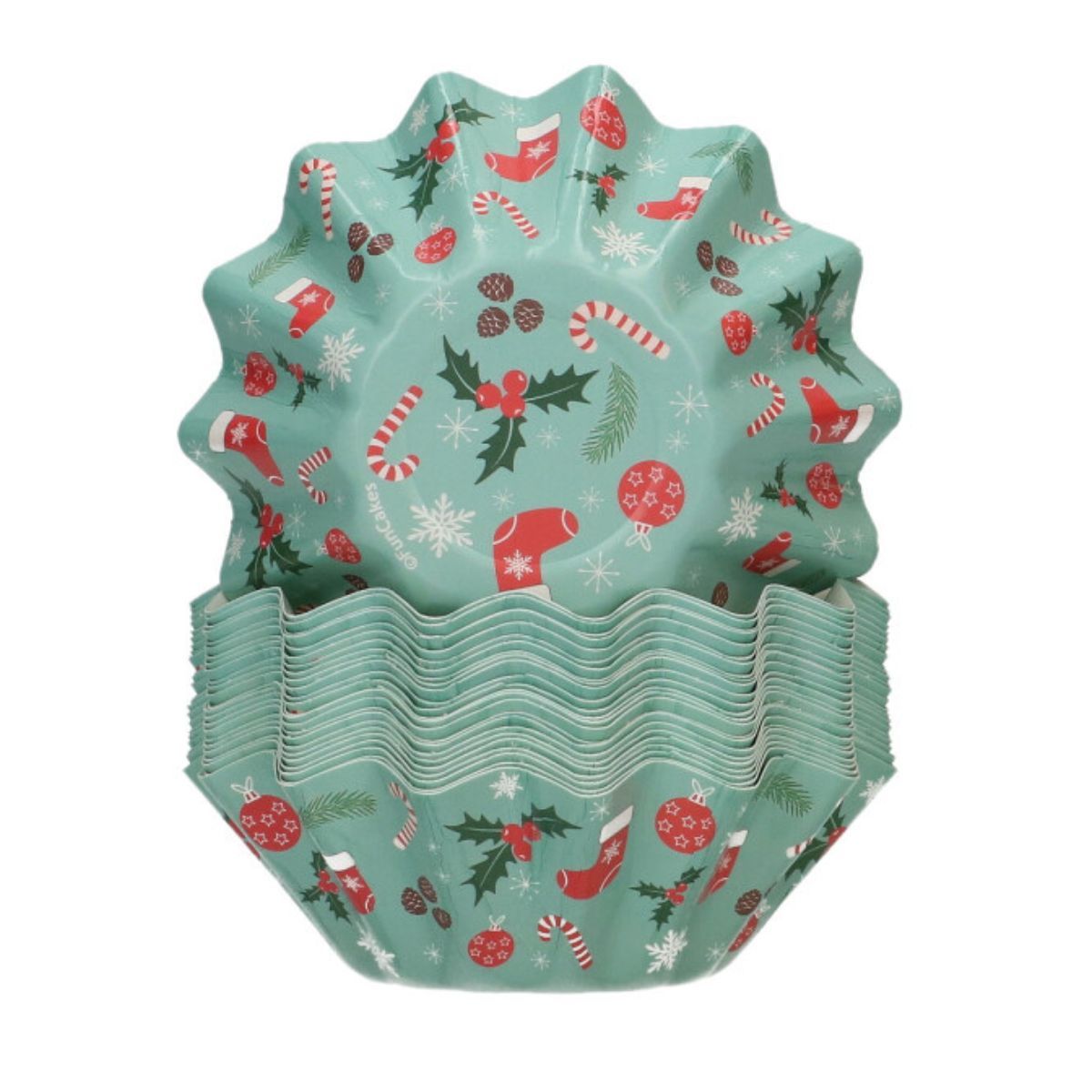 Коледни форми за печене – FunCakes Bloom – Коледа – 48 бр
